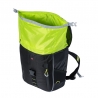 Sac de vélo Basil Miles, Day Pack 17L Noir Lime LED